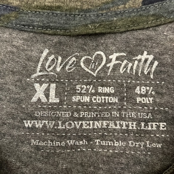 Love & Faith Tee. #1073 - Picture 3 of 4